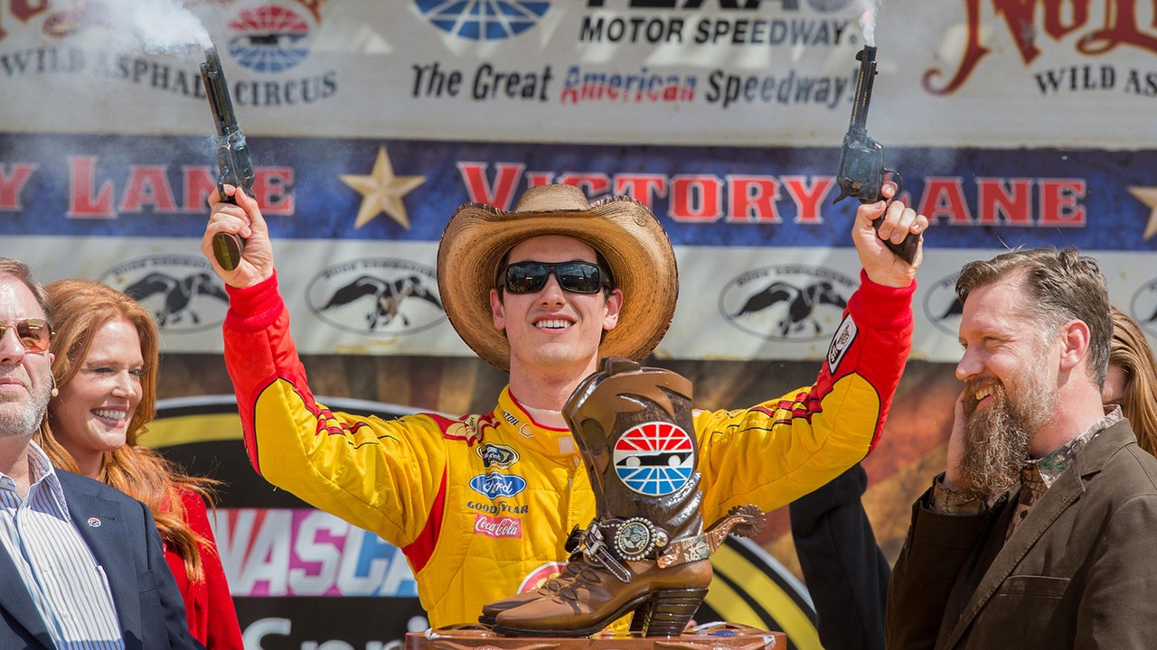Dominant Logano survives late caution for win